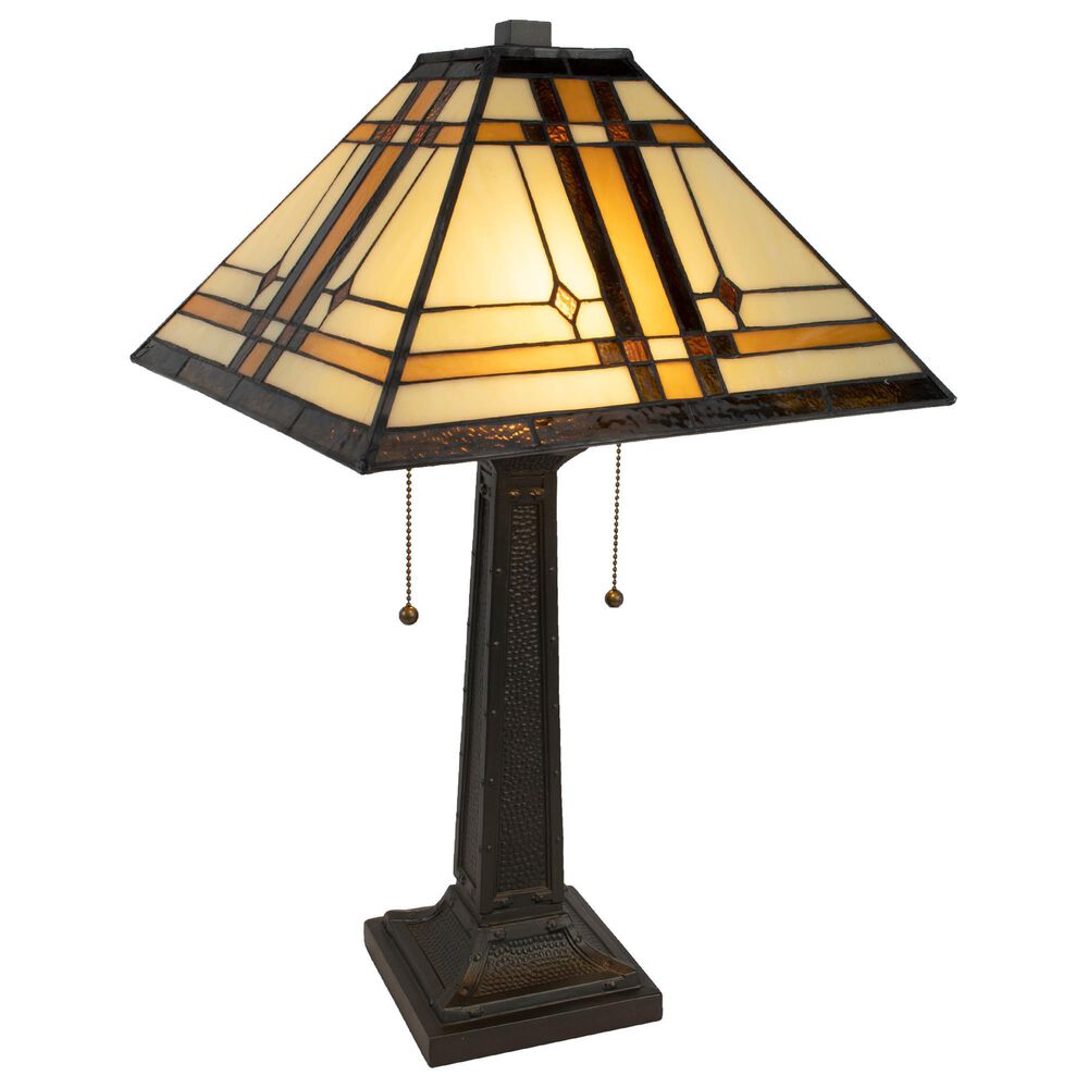 Timberlake Tiffany Style Mission Table Lamp in Multicolor, , large