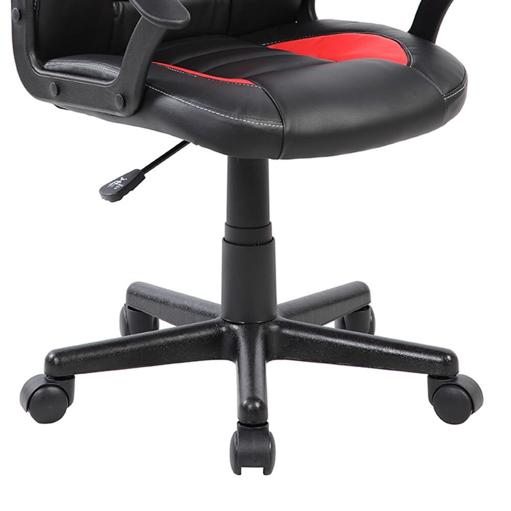 Rta Products Llc Kid&#39;s Gaming and Student Racer Chair with Wheels in Black and Red, , large