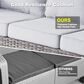 HOMLUX Patio Rattan Sofa Set in Gray, , large