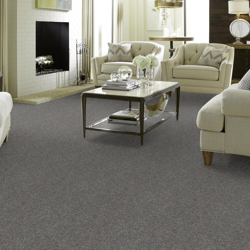Shaw Break Away Solid Carpet in Stone, , large