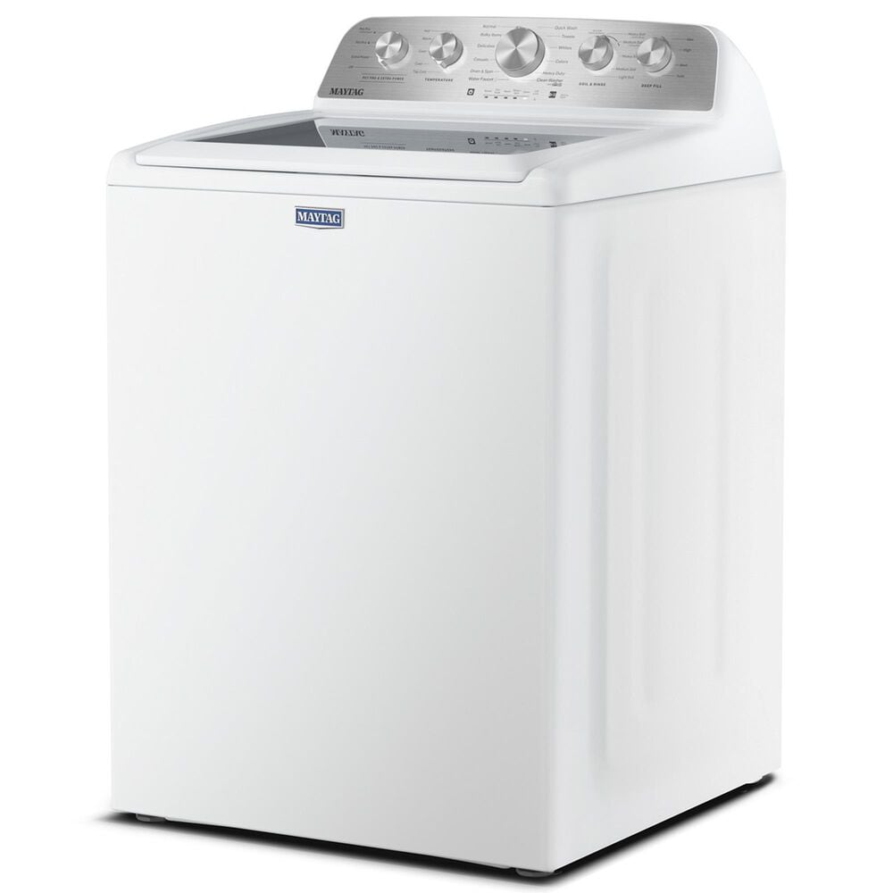 Maytag 4.8 Cu. Ft. Pet Pro Top Load Washer and 7.0 Cu. Ft. Electric Dryer Laundry Pair in White, , large