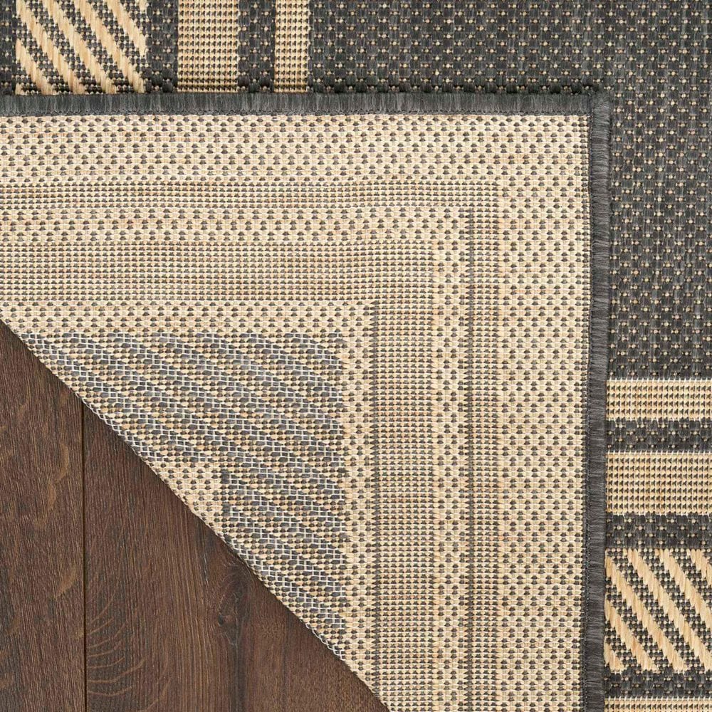 Nourison Horizon HOZ03 Charcoal 9&#39; x 12&#39; Indoor/Outdoor Area Rug, , large