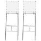 Zuo Modern Criss Cross Bar Stools in White and Silver (Set of 2), , large