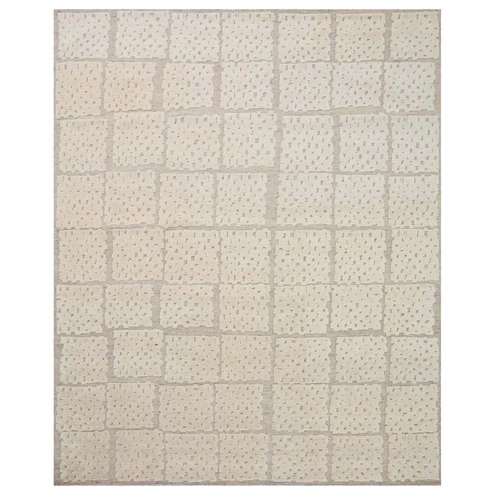 Loloi Moore 5"6" x 8"6" Pebble and Ivory Area Rug, , large