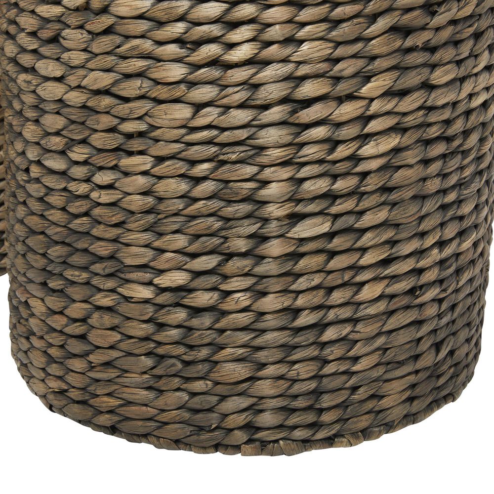 Maple and Jade Storage Basket with Liner and Matching Tops in Dark Brown &#40;Set of 2&#41;, , large