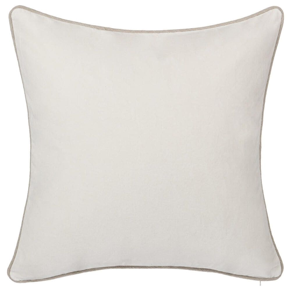 Classic Home SLD Heirloom Velvet 22" x 22" Throw Pillow in Ivory, , large
