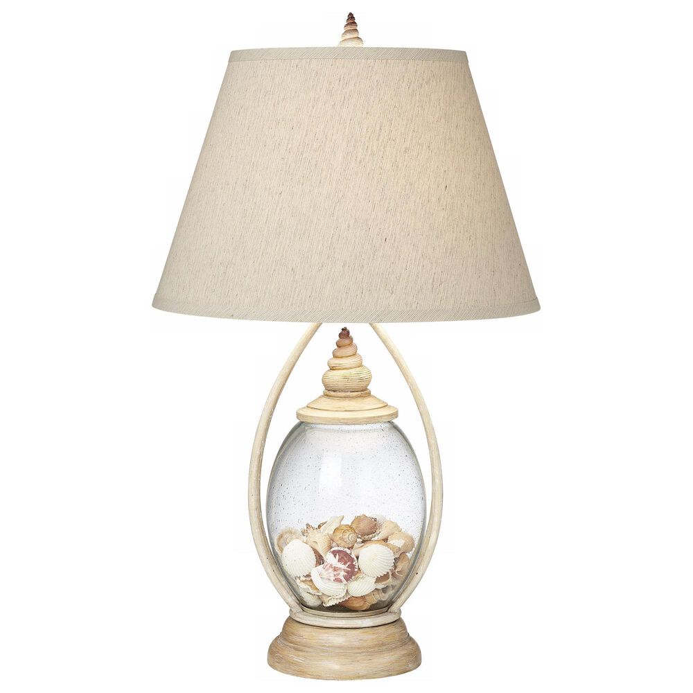 Pacific Coast Lighting Seascape Reflections Table Lamp in Coraline Ivory, , large