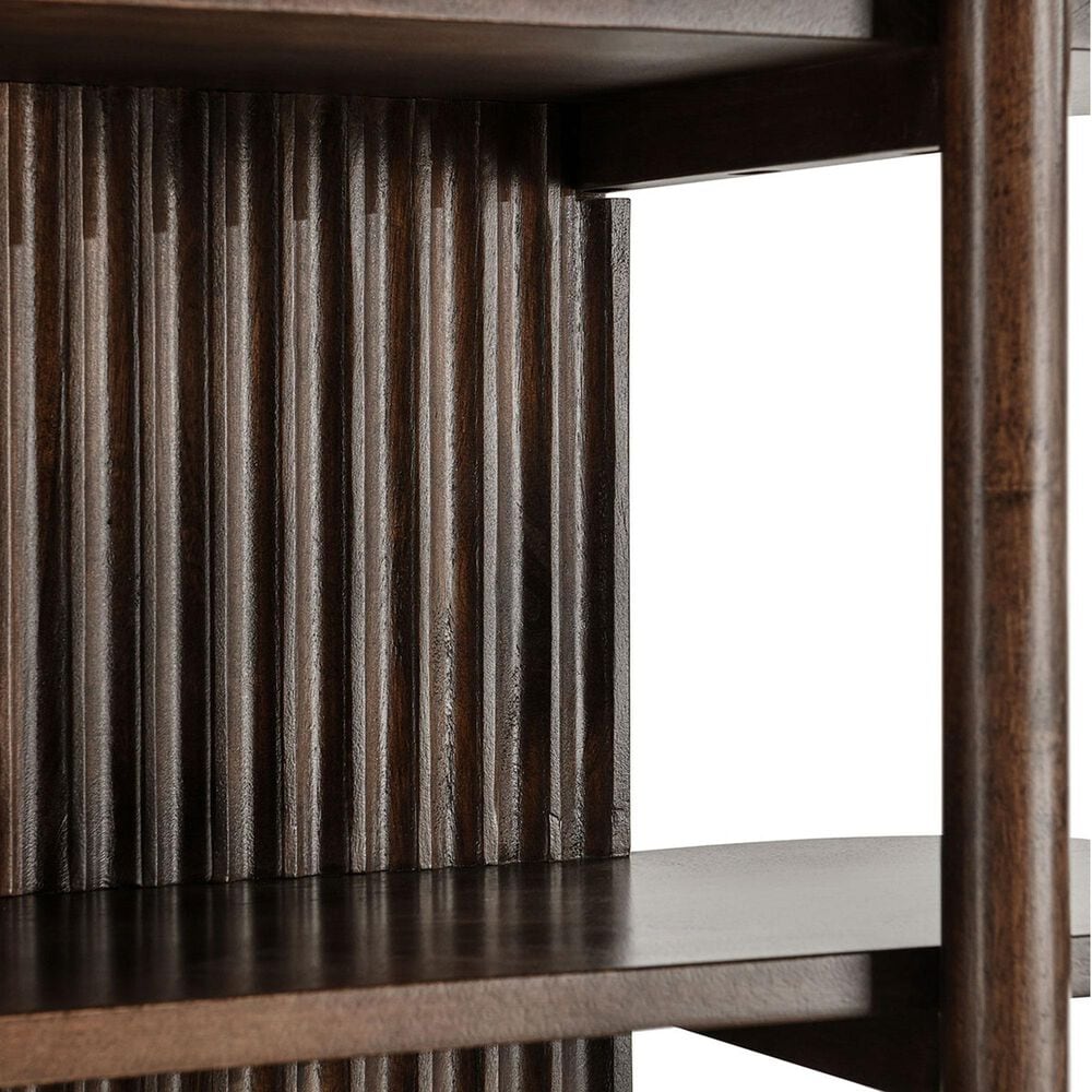 Classic Home Redford 81&quot; Tall Bookcase in Bark Brown, , large