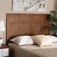 Baxton Studio Monroe King Panel Headboard in Ash Walnut, , large
