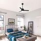 Hunter Gilmour 44" Outdoor Ceiling Fan with LED Lights in Matte Black, , large