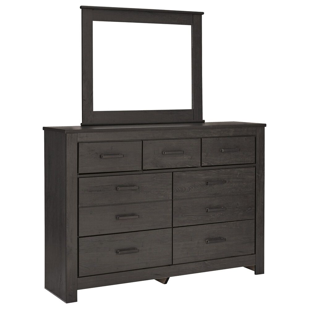 Signature Design by Ashley Brinxton Dresser and Mirror in Dark Charcoal, , large