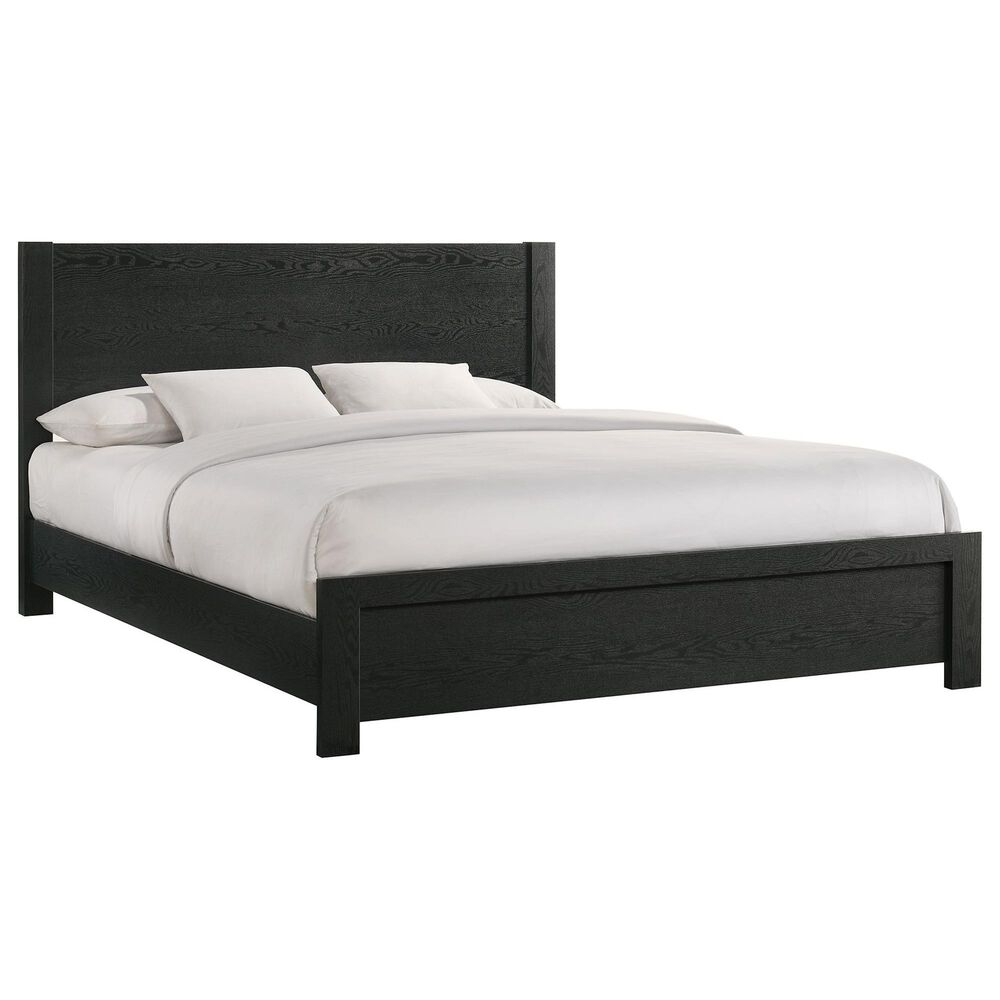 Mayberry Hill South Bend 4 Piece King Panel Bedroom Set in Black, , large