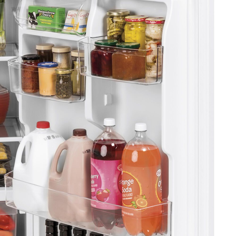 GE Appliances 19.2 Cu. Ft. Top Freezer Refrigerator with Reversible Door in White, , large