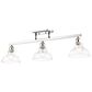 Golden Lighting Carver 3-Light Semi-Flush in Chrome, , large