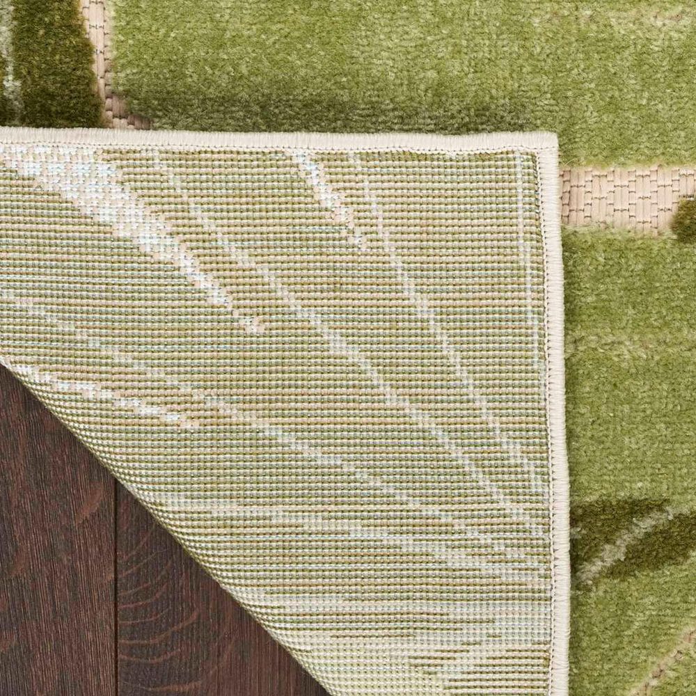 Nourison Aloha ALH40 10&#39; x 14&#39; Ivory and Green Indoor/Outdoor Area Rug, , large