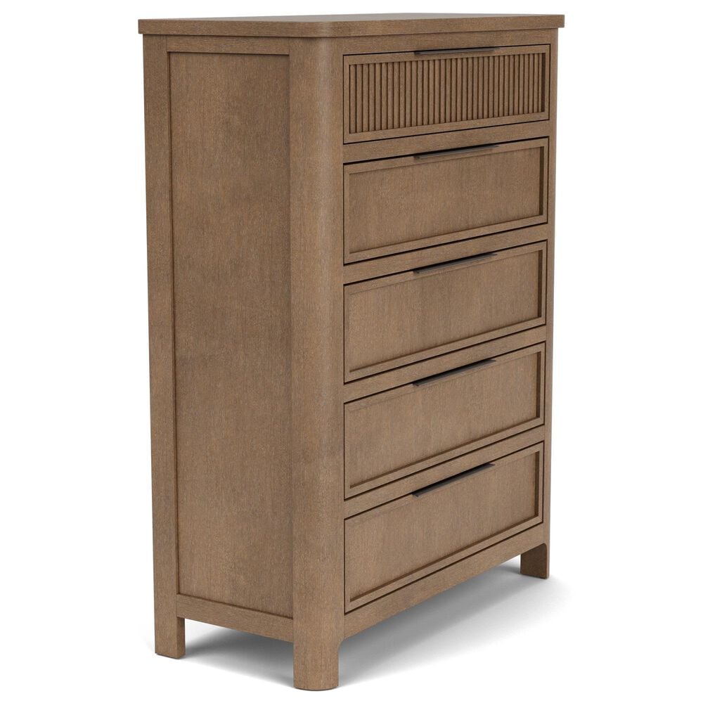 Riverside Furniture Jaxon 5-Drawer Chest in Casual Mink, , large
