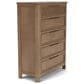 Riverside Furniture Jaxon 5-Drawer Chest in Casual Mink, , large