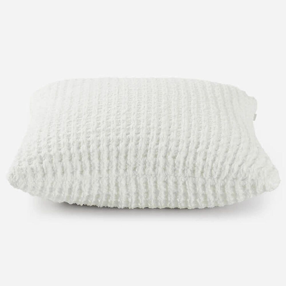 Sunday Citizen Snug Waffle 20&quot; Square Throw Pillow in Off White, , large
