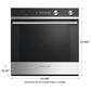Fisher & Paykel 24" Built-in Oven with 11 Function in Stainless Steel, , large