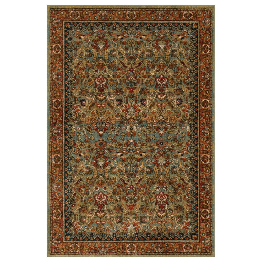 Karastan Spice Market Tigris Aquamarine 12" x 15" Area Rug, , large