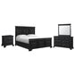 Mayberry Hill Passages 4-Piece King Panel Bedroom Set in Black, , large