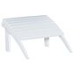 Linon Home Decor Adirondack Patio Ottoman in White, , large