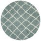 Safavieh Dallas Shag SGD258C-6R 6" Round Seafoam/Ivory Area Rug, , large