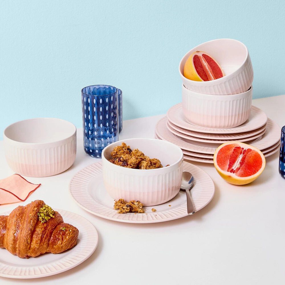 Lifetime Brands Rising Up 12-Piece Dinnerware Set in Blush, , large