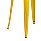 Flash Furniture 5-Piece Metal Bar Table Set in Yellow, , large