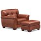 Hydeline Marylyn Stationary Chair and Ottoman Set in Berlin Brandy, , large