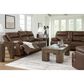 Ashley VonRyan Power Reclining Sofa with Adjustable Headrest in Tobacco, , large