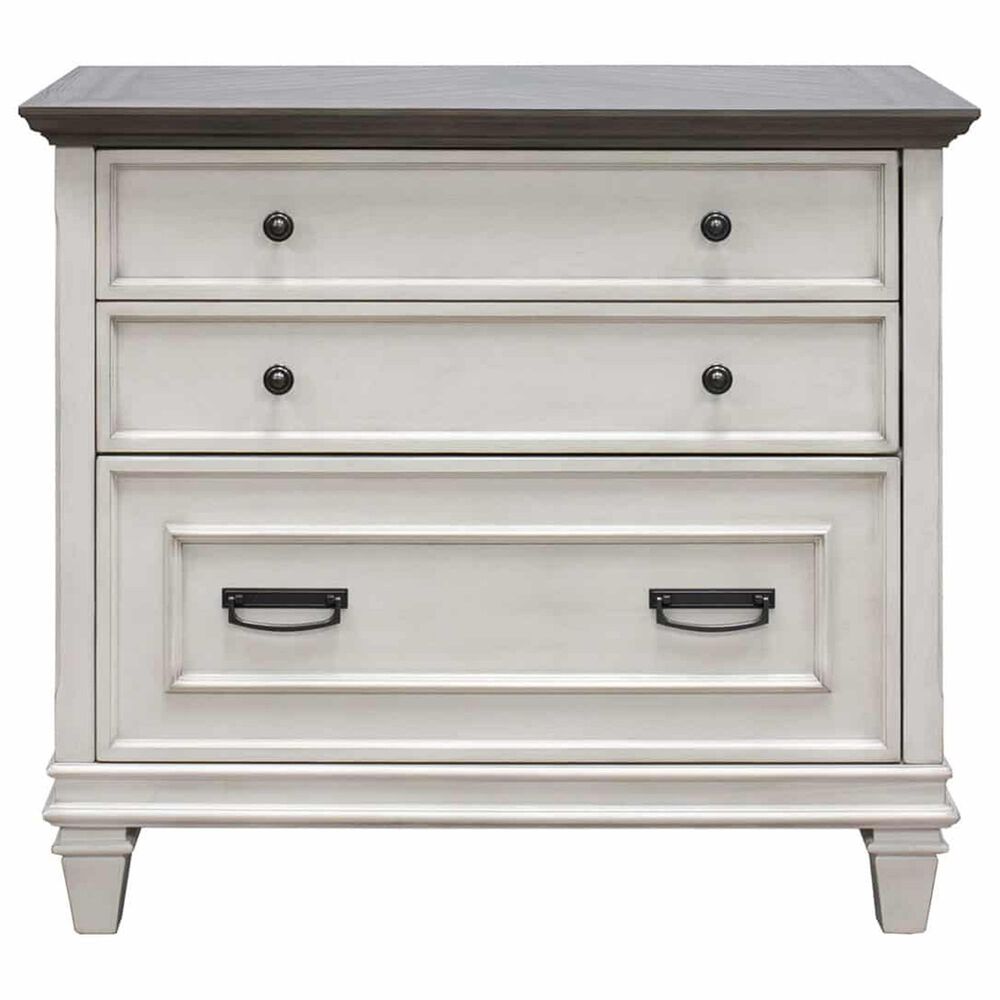 Wycliff Bay Hartford 2-Drawer Lateral File in White and Gray, , large