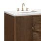 James Martin Vanities Mirin 60" Double Vanity in Mid Century Walnut with 3 cm White Zeus Quartz Top, , large