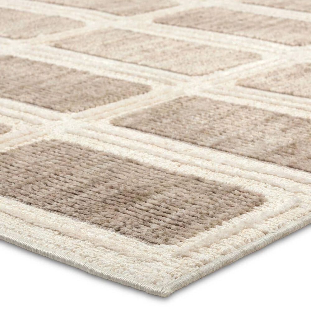 Jaipur Composure Deverell Beige and Tan 4' x 5'8" Area Rug, , large