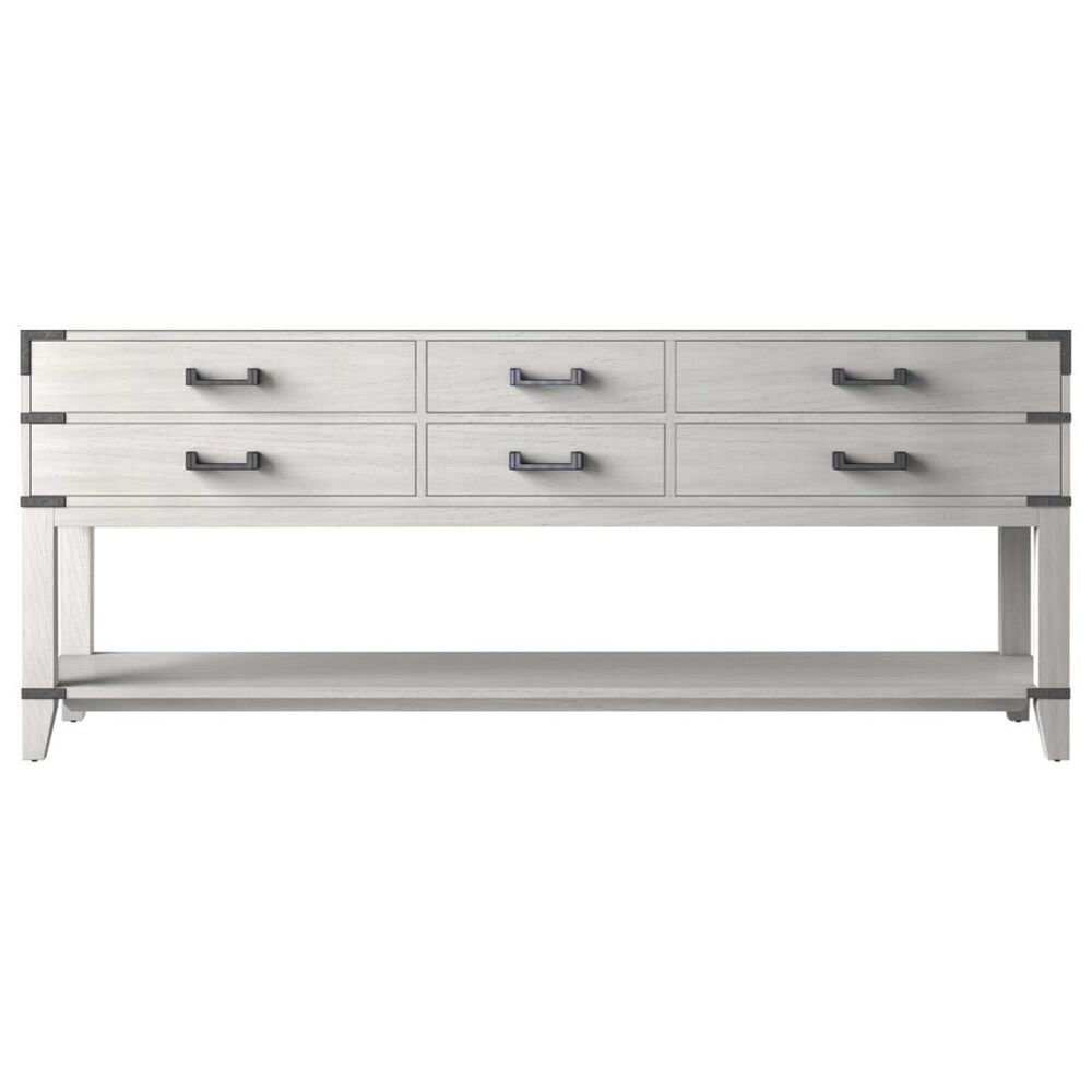 Lexora Home Norwalk 80&quot; Double Bathroom Vanity in White Oak with White Quartz Top and Rectangular Sinks, , large