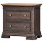 Cedar and Sage Grand Louie 2 Drawer Nightstand in Ebony and Wheat, , large