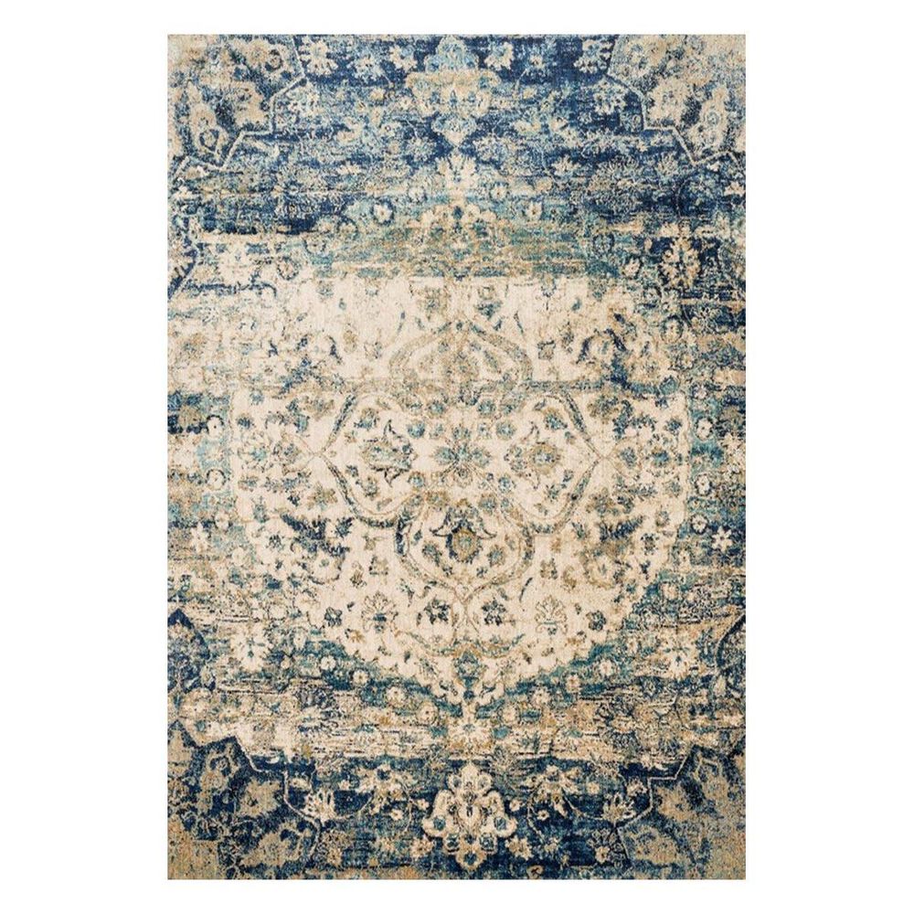 Loloi Anastasia AF-06 9"6" x 13"6" Blue/Ivory Area Rug, , large