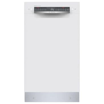Bosch 300 Series 18" Built-In Smart Dishwasher with 5 Wash Cycles in White, , large