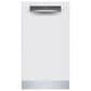 Bosch 300 Series 18" Built-In Smart Dishwasher with 5 Wash Cycles in White, , large