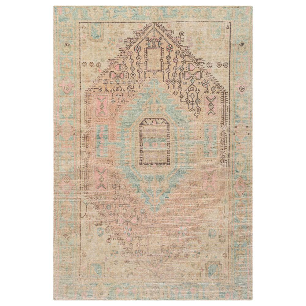 Surya Unique UNQ-2305 8"6" x 11"6" Pink, Lime, Charcoal and Green Area Rug, , large