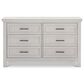 DaVinci Emory Farmhouse 6-Drawer Dresser in White Driftwood, , large