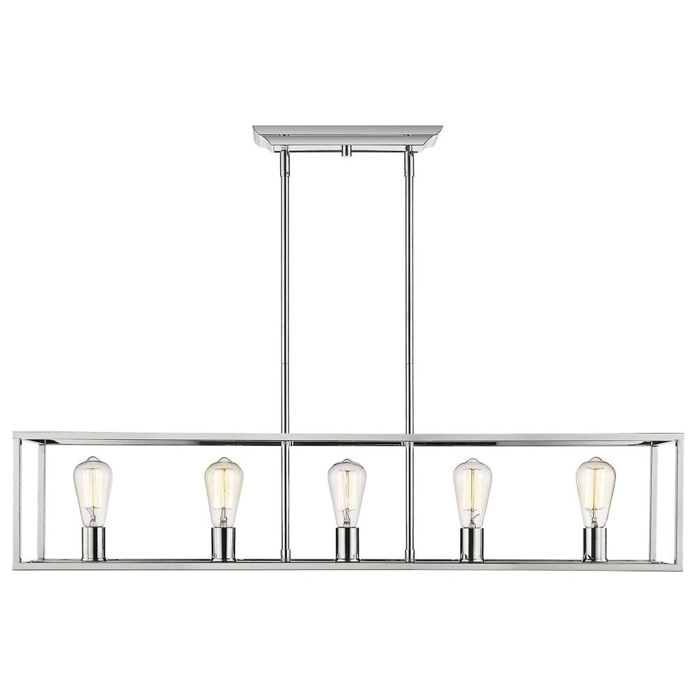 Golden Lighting Wesson 5-Light Linear Pendant in Chrome, , large