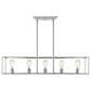 Golden Lighting Wesson 5-Light Linear Pendant in Chrome, , large