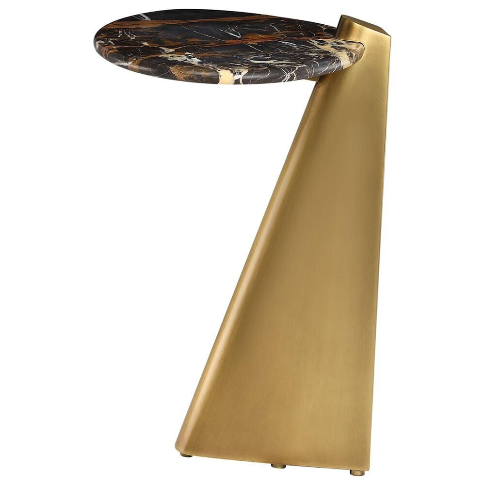 Uttermost Strum Accent Table in Antique Brass, , large