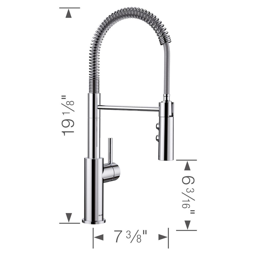 Blanco Catris Semi-Pro 1.5 GPM Kitchen Faucet - Chrome, , large