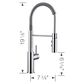 Blanco Catris Semi-Pro 1.5 GPM Kitchen Faucet - Chrome, , large