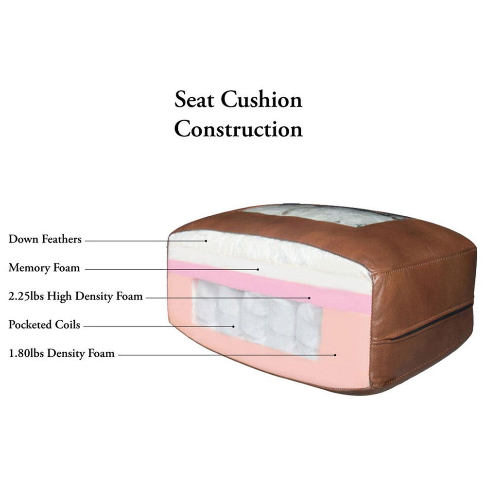 Hydeline Belfast Stationary Chair and Ottoman Set in Caramel Brown, , large