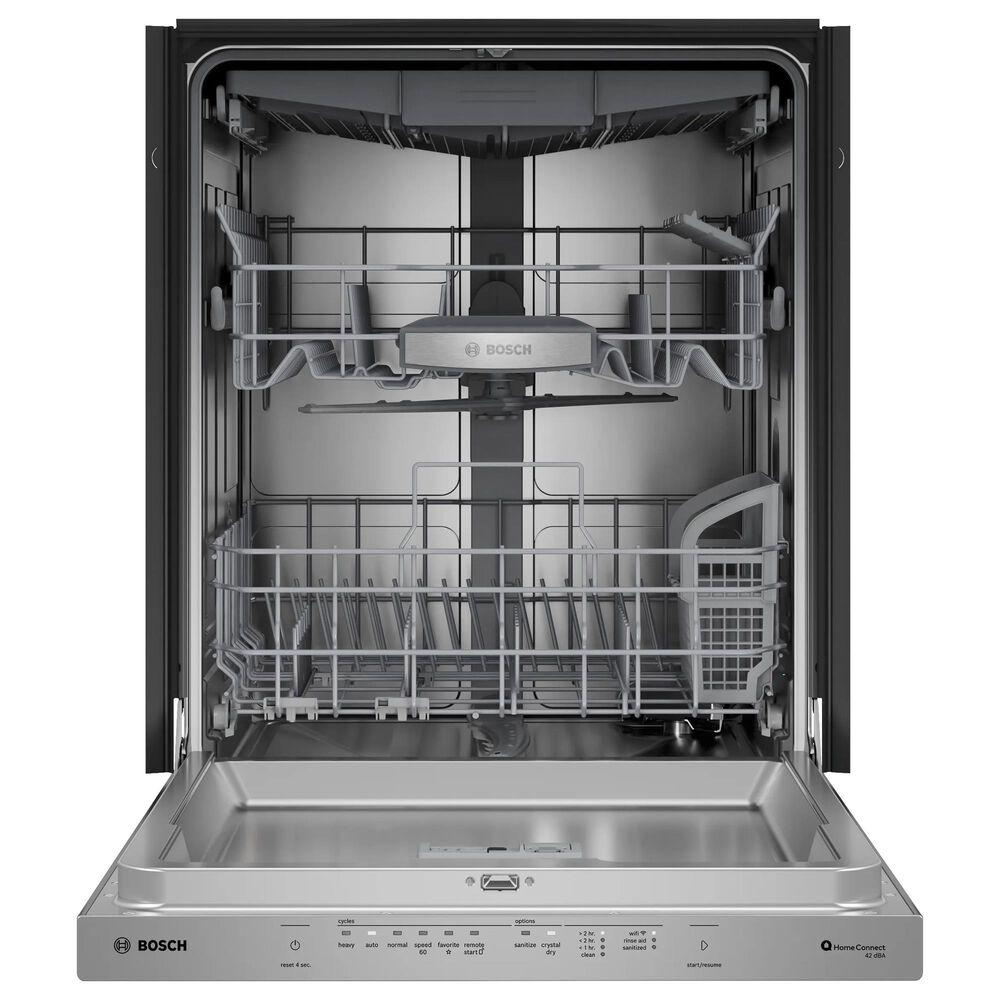 Bosch 800 Series 24&quot; Built-In Smart Dishwasher with Pocket Handle in Stainless Steel, , large