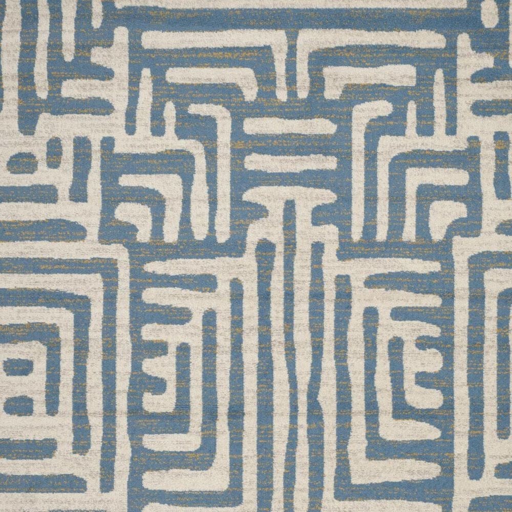 Safavieh Amsterdam AMS106C-5 5&#39;1&quot; x 7&#39;6&quot; Ivory/Light Blue Area Rug, , large