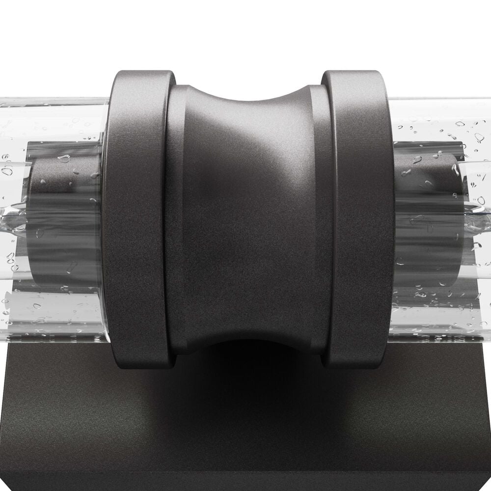 Hunter Lenlock 16&quot; 2-Light Vanity with Seeded Shade in Noble Bronze, , large